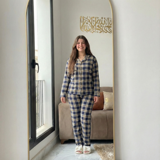 Pyjama Hiver Carreaux Confort