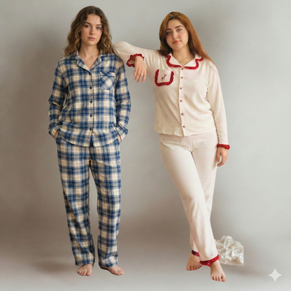 Pyjama Hiver Carreaux Confort
